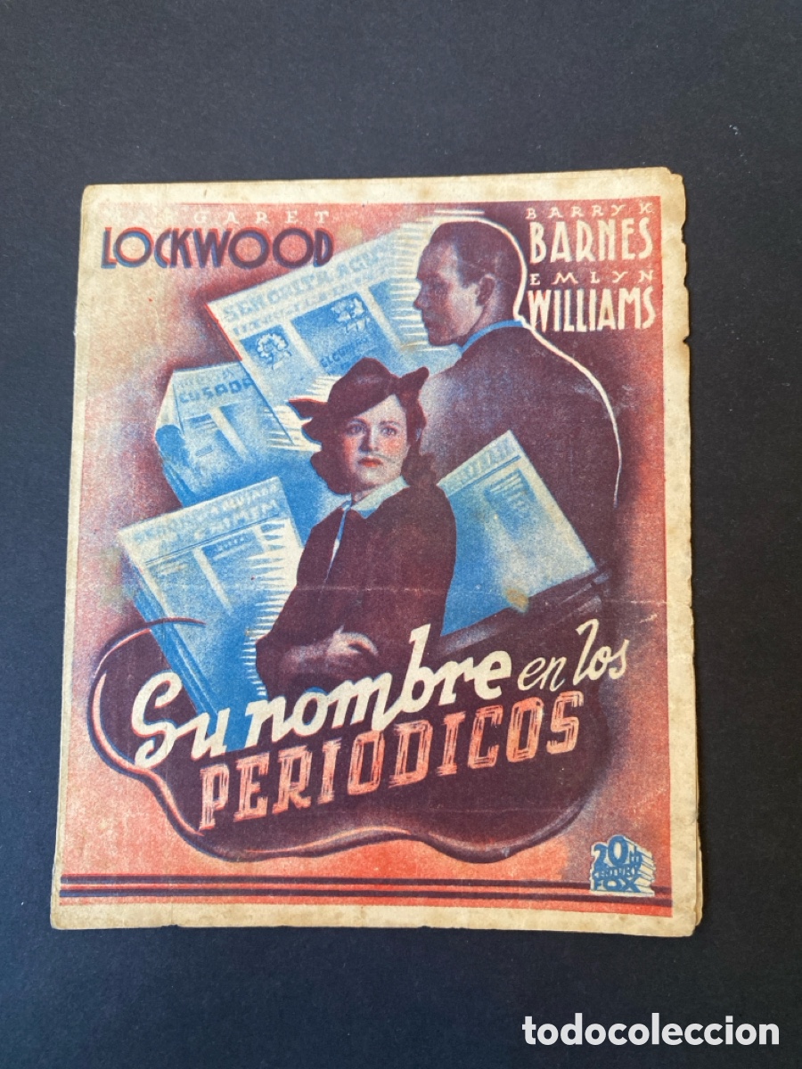 Cine: Programa de cine Su nombre en los peri&oacute;dicos