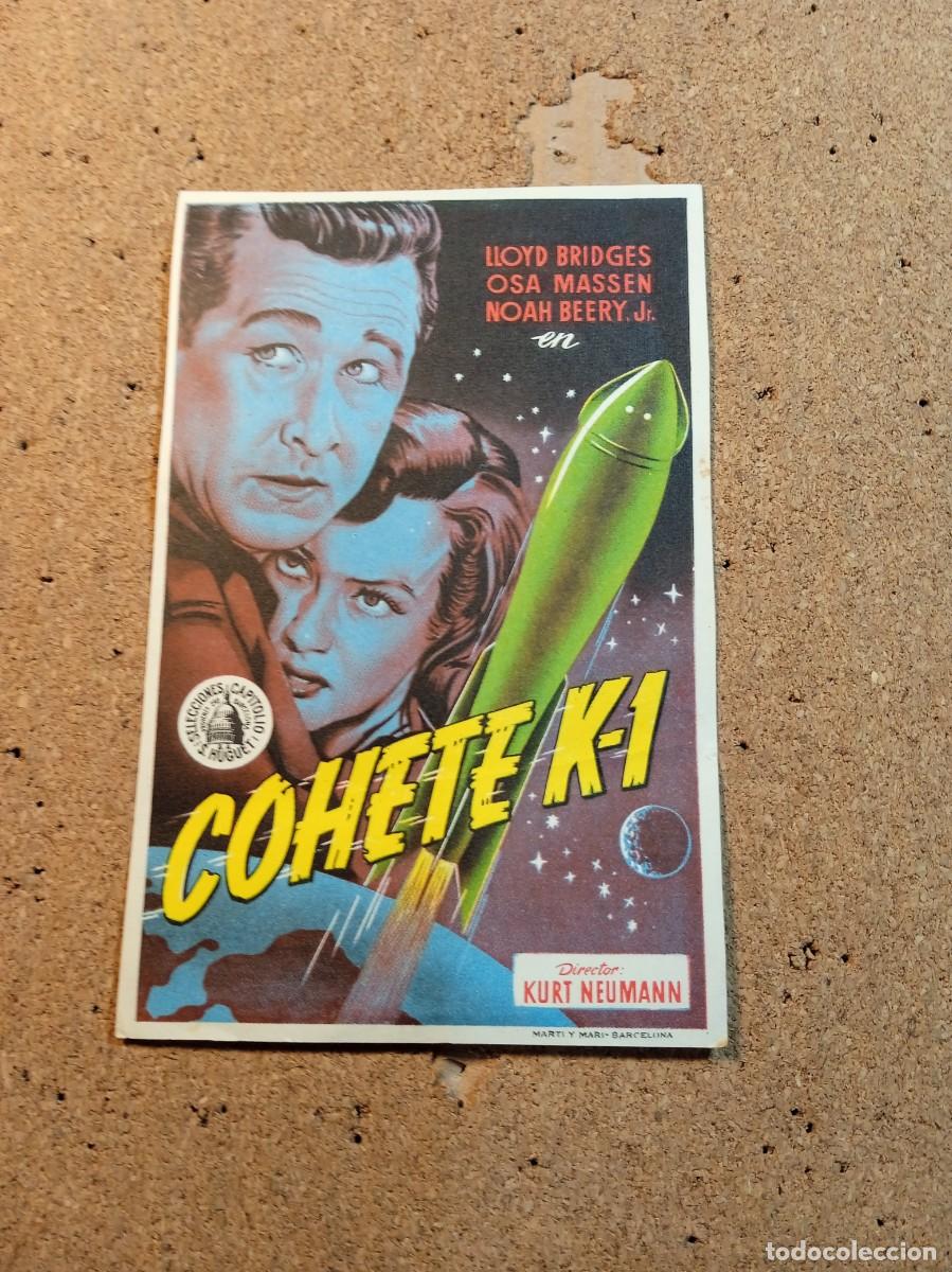 Folhetos de m&atilde;o de filmes antigos de cinema: FOLLETO DE MANO SIN PUBLICIDAD COHETE K-1