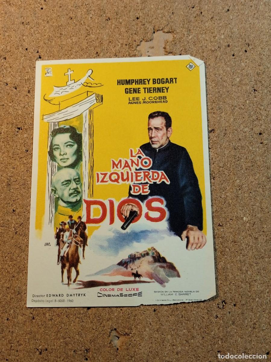  Flyers Publicitaires de films Anciens: FOLLETO DE MANO SIN PUBLICIDAD LA MANO IZQUIERDA DE DIOS