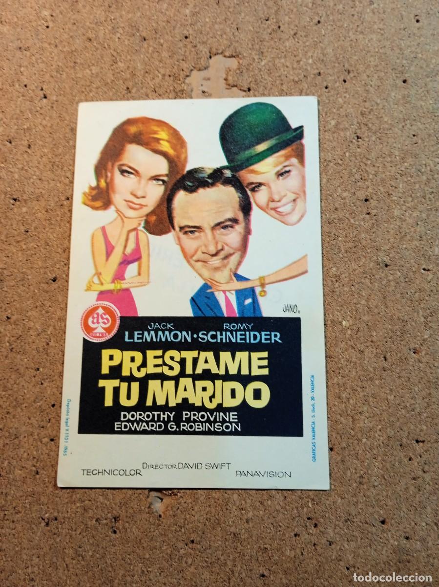  Flyers Publicitaires de films Anciens: FOLLETO DE MANO SIN PUBLICIDAD PRESTAME TU MARIDO