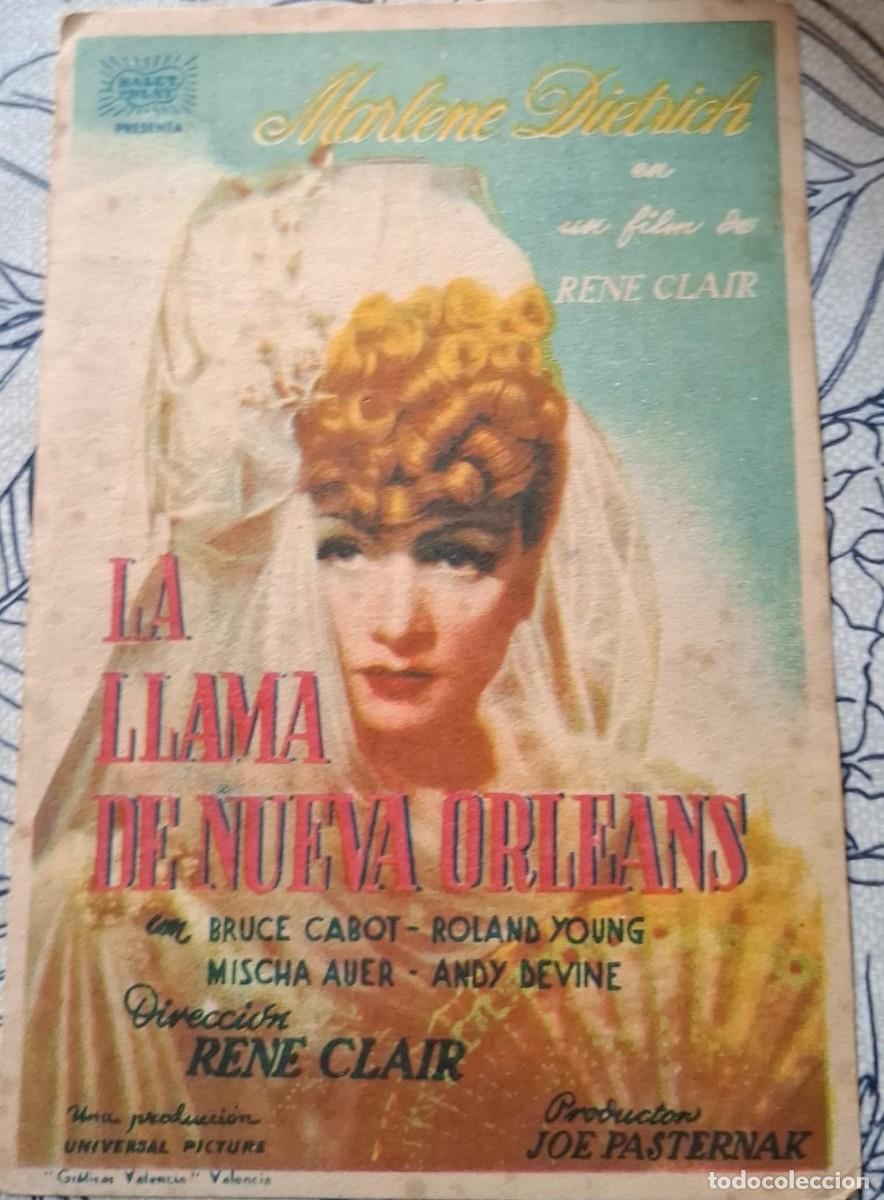 Cine: LA LLAMA DE NUEVA ORLEANS - PROGRAMA DE CINE