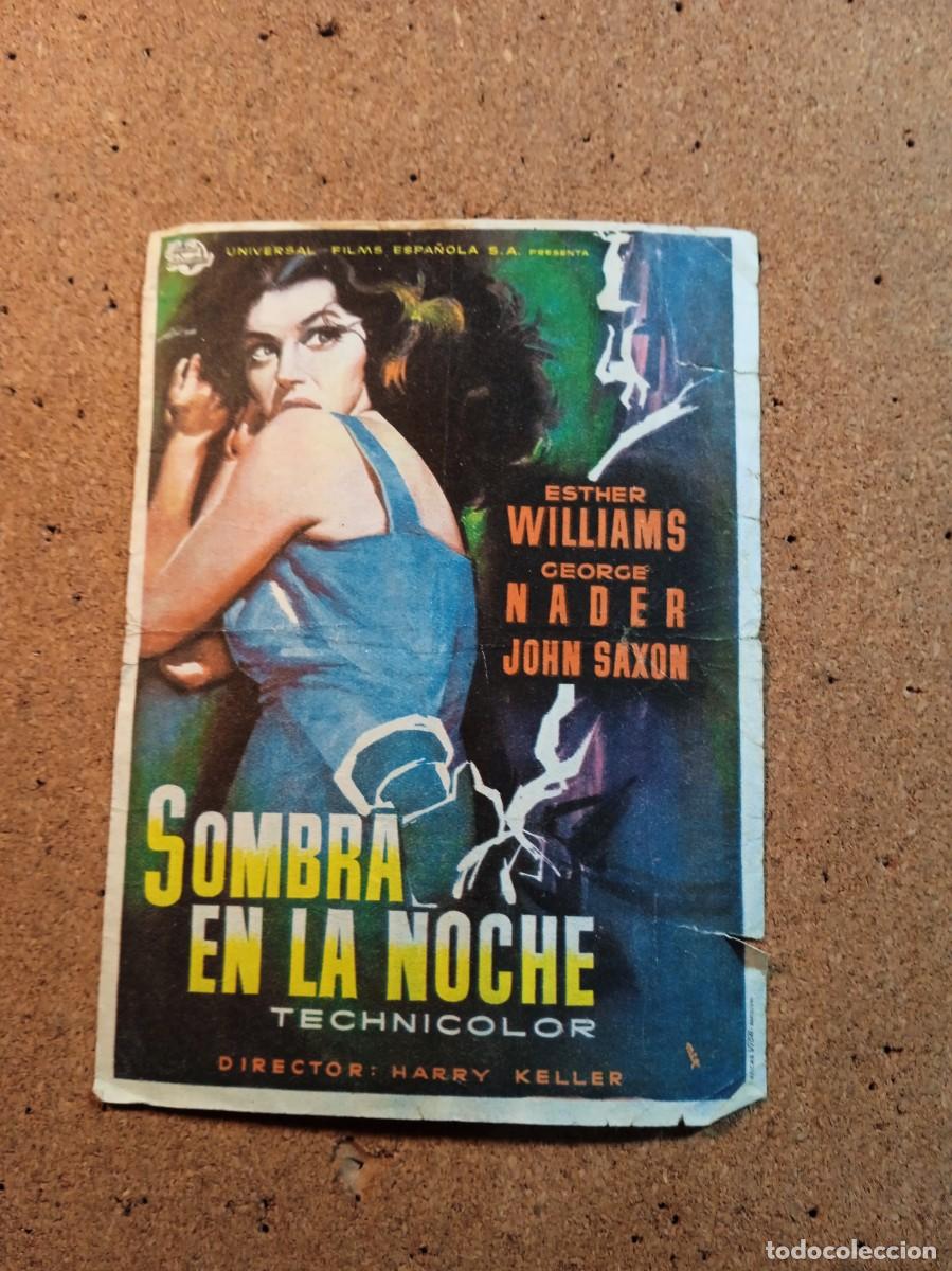  Flyers Publicitaires de films Anciens: FOLLETO DE MANO SIN PUBLICIDAD SOMBRA EN LA NOCHE