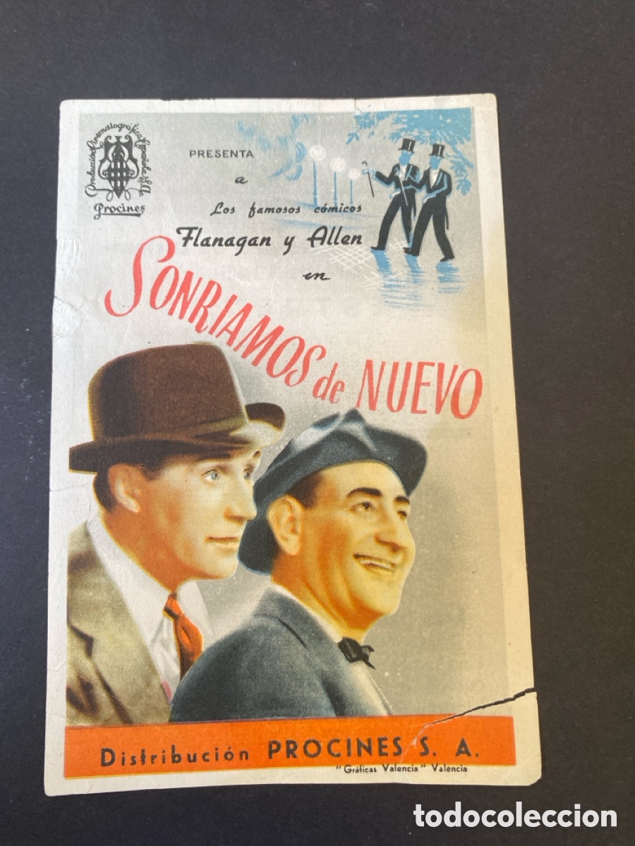 Cine: Programa de cine Sonriamos de nuevo