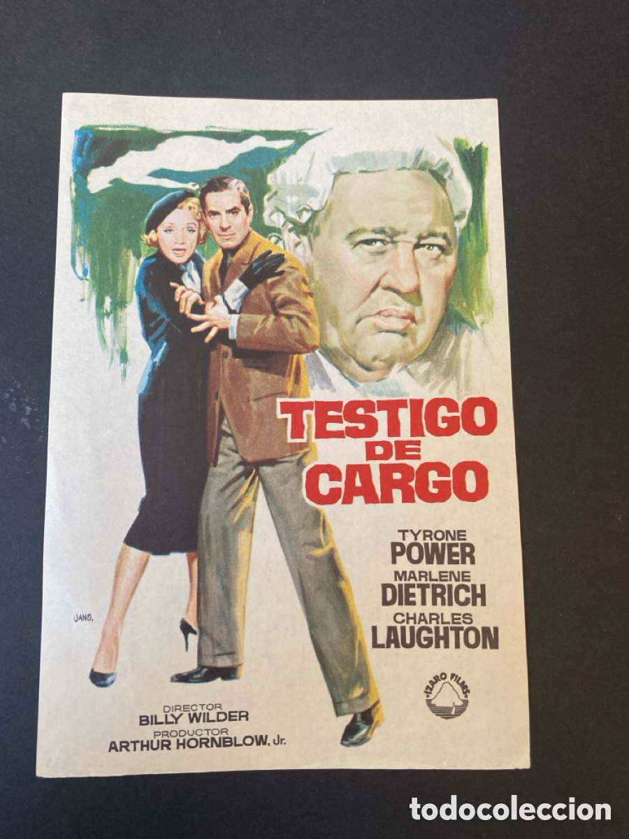 Cine: Programa de cine Testigo de cargo