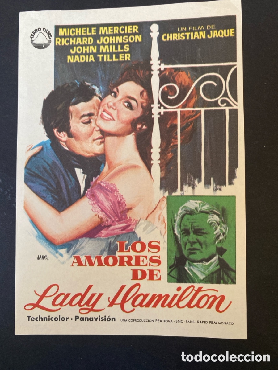 Cine: Programa de cine Los amores de Lady Hamilton