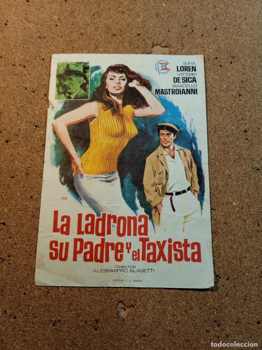 Cinema: FOLLETO DE MANO SIN PUBLICIDAD LA LADRONA SU PADRE Y EL TAXISTA
