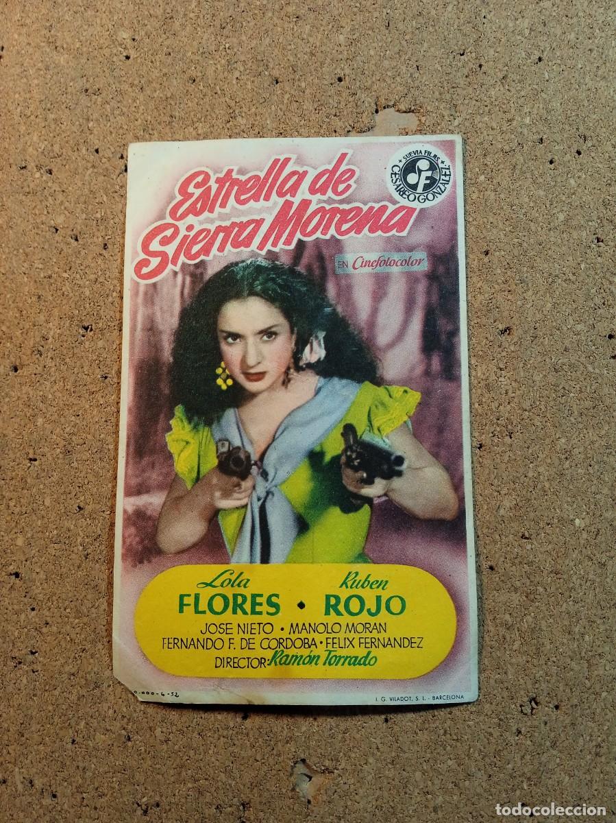 Kino: FOLLETO DE MANO SIN PUBLICIDAD ESTRELLA DE SIERRA MORENA