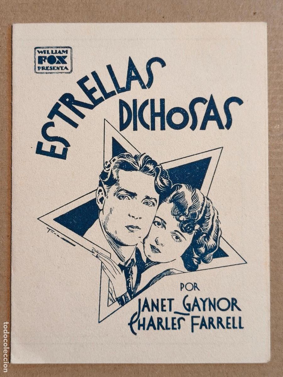 Cine: ESTRELLAS DICHOSAS PROGRAMA DE CINE 1930