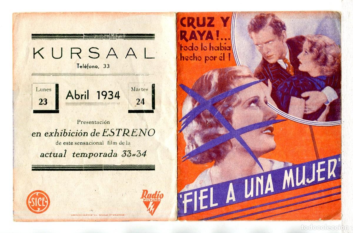  Foglietti di film di film antichi di cinema: FIEL A UNA MUJER, con Irene Dunne.