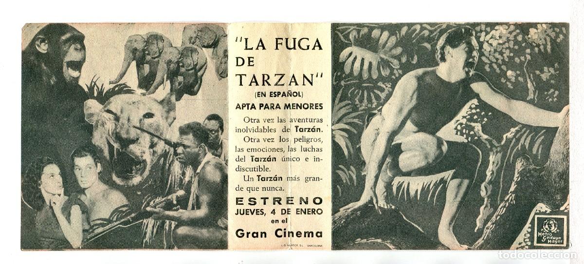 Kino: LA FUGA DE TARZAN, con JOHNNY WEISSMULLER.