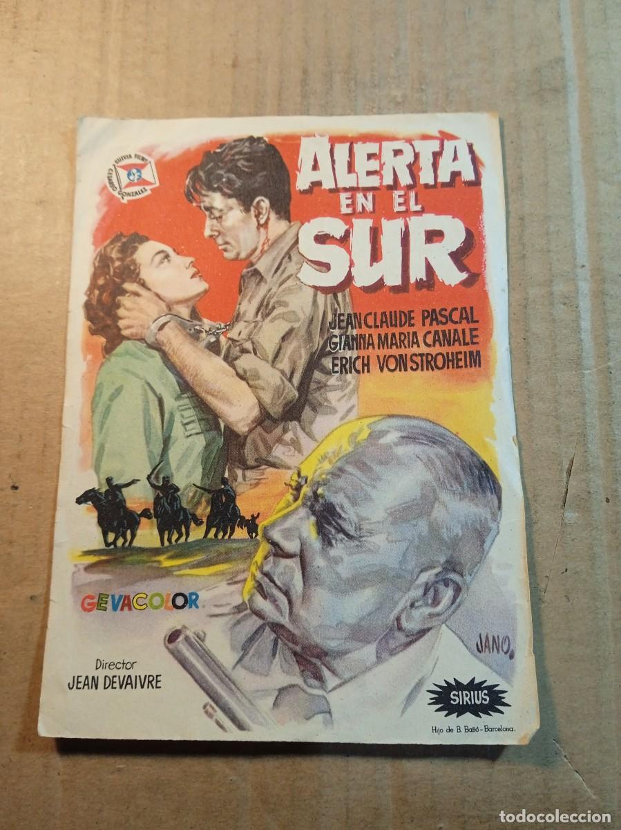  Flyers Publicitaires de films Anciens: FOLLETO DE MANO SIN PUBLICIDAD ALERTA EN EL SUR