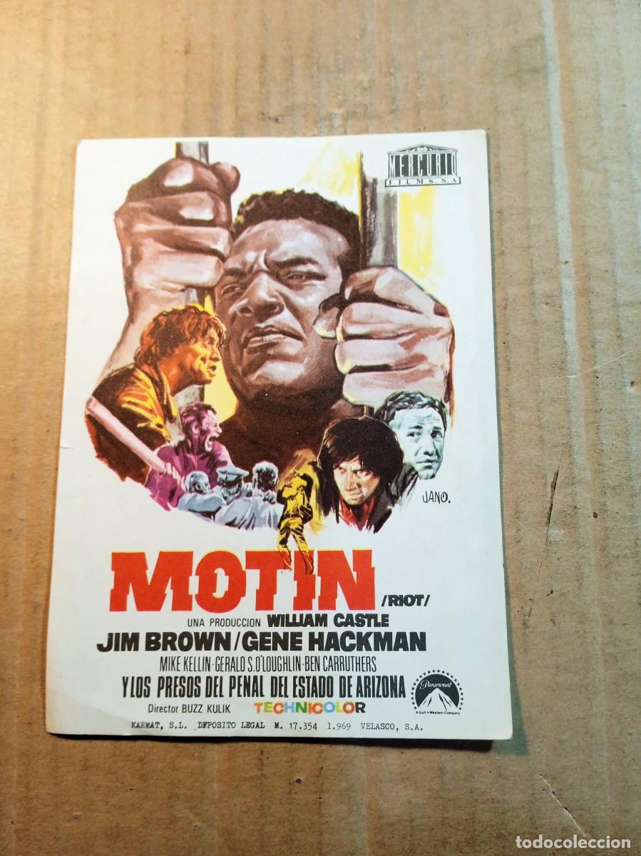 Kino: FOLLETO DE MANO SIN PUBLICIDAD MOTIN