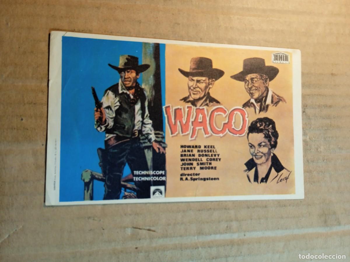 Cine: FOLLETO DE MANO SIN PUBLICIDAD WACO