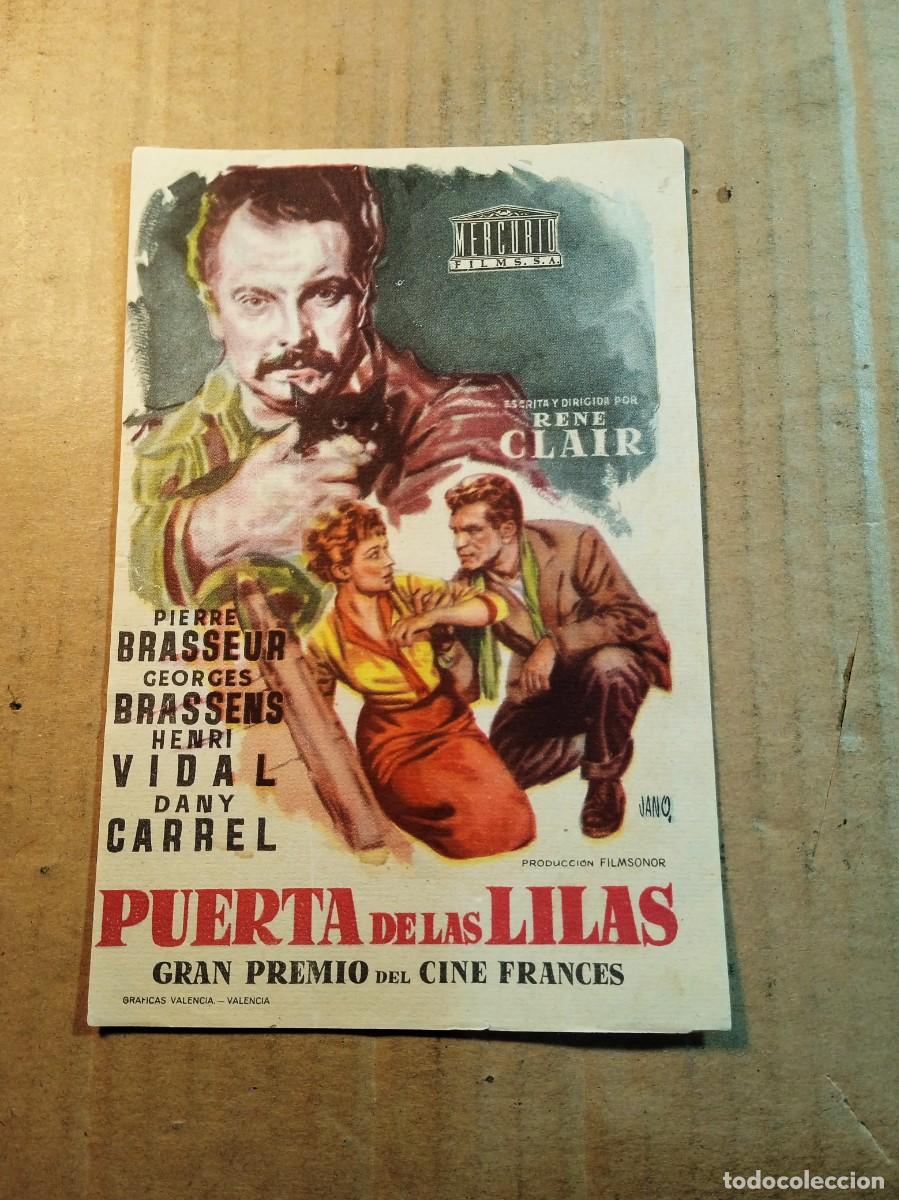 Kino: FOLLETO DE MANO SIN PUBLICIDAD PUERTA DE LAS LILAS