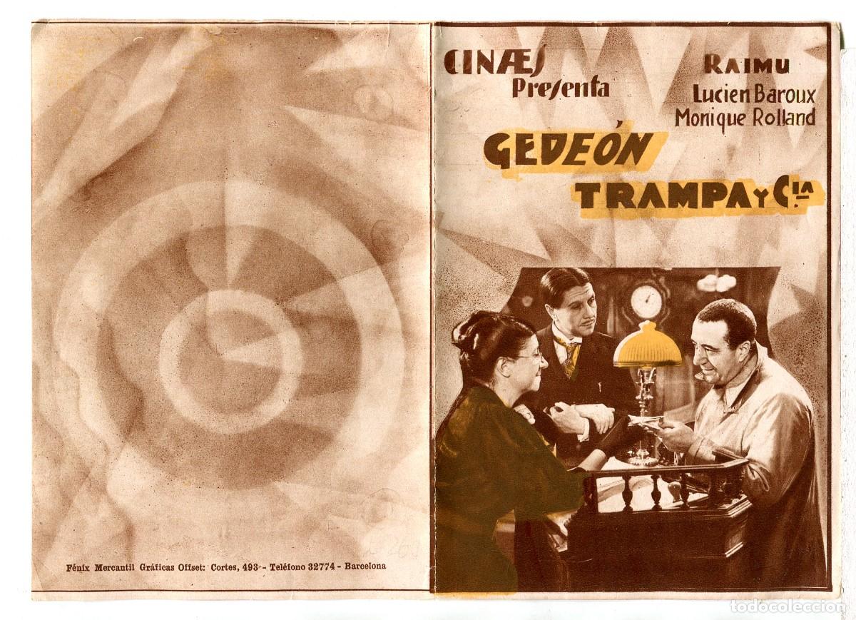 Cinema: GEDE&Oacute;N TRAMPA Y C&Iacute;A, con Lucien Baroux.