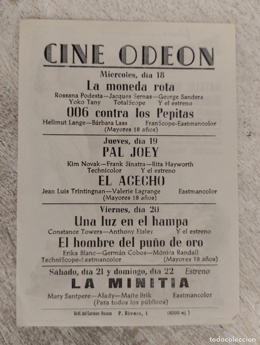 Cine: KST - PROGRAMA CINE PROPIEDAD CONDENADA CINE ODEON HUESCA - Foto 2