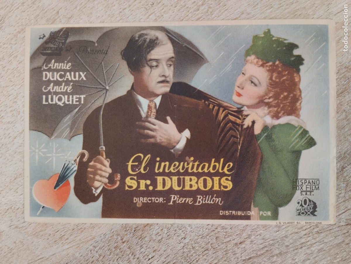 Cine: KST - PROGRAMA CINE EL INEVITABLE SR. DUBOIS CINE ODEON HUESCA - Foto 1