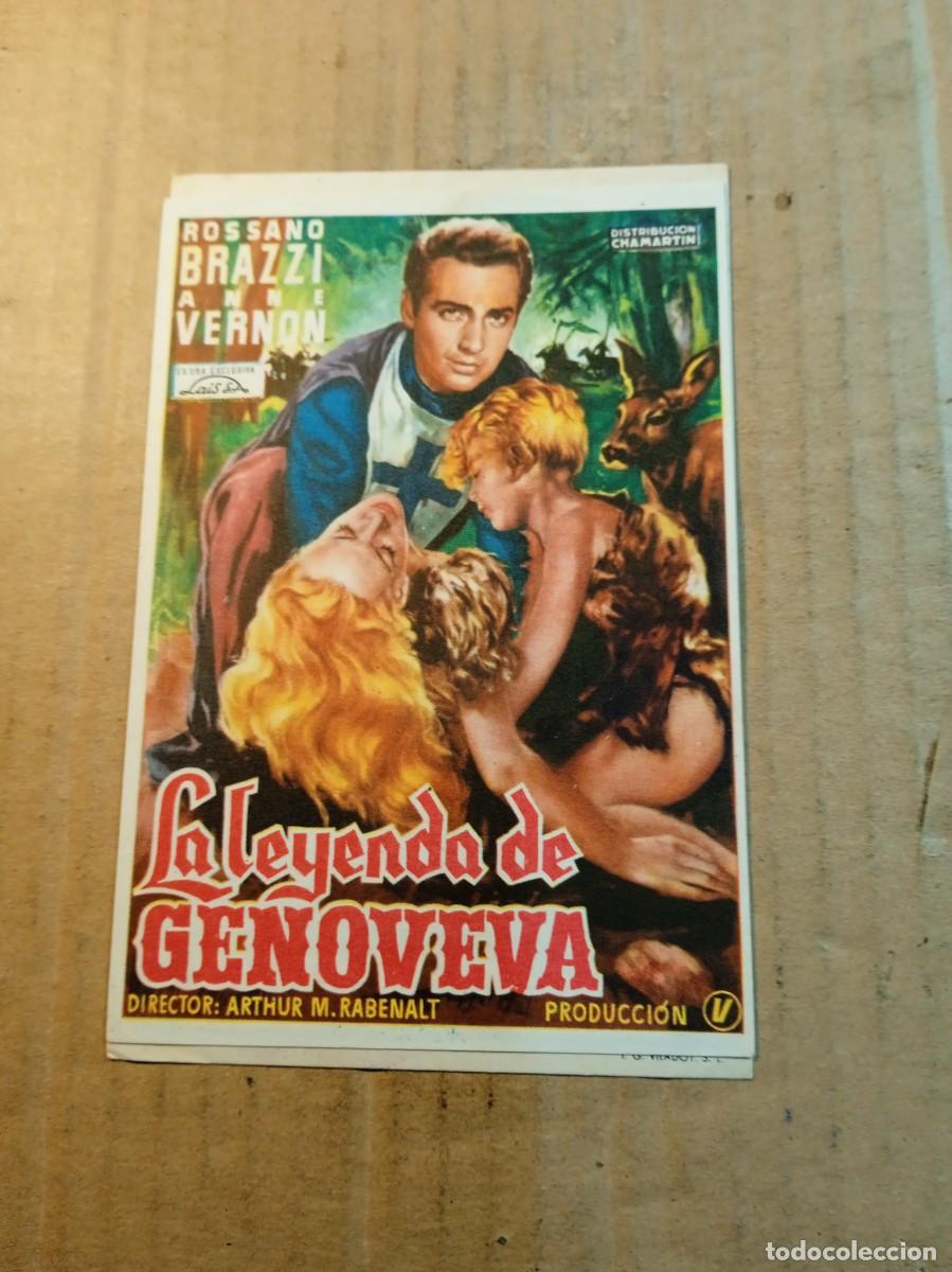  Flyers Publicitaires de films Anciens: FOLLETO DE MANO SIN PUBLICIDAD LA LEYENDA DE GENOVEVA