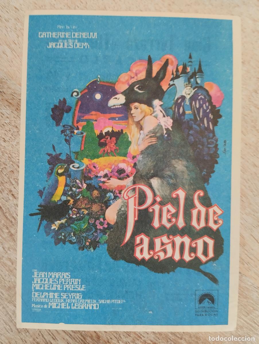 Folhetos de m&atilde;o de filmes antigos de cinema: KST - PROGRAMA CINE PIEL DE ASNO CINE TERRAZA TORREON BENICARLO CASTELLON