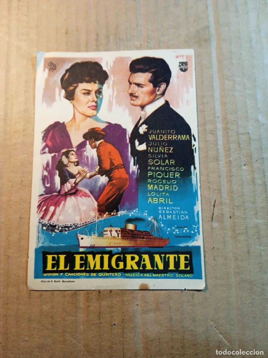 Kino: FOLLETO DE MANO SIN PUBLICIDAD EL EMIGRANTE