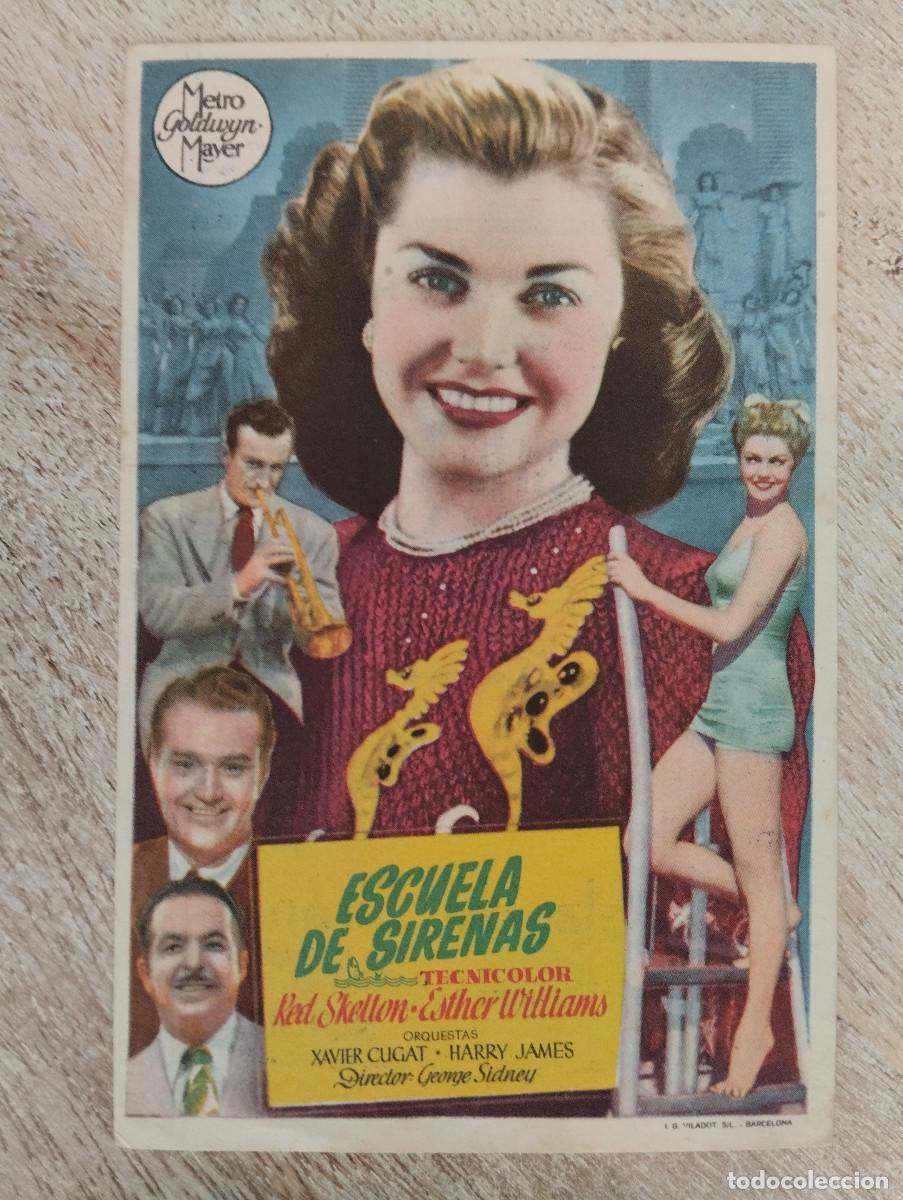 Foglietti di film di film antichi di cinema: KST - PROGRAMA CINE ESCUELAS DE SIRENAS CINE LAGASCA BARCO DE AVILA