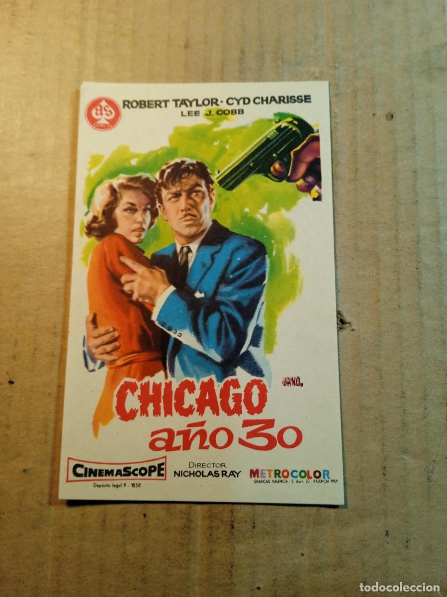 Cine: FOLLETO DE MANO SIN PUBLICIDAD CHICAGO A&Ntilde;OS 30