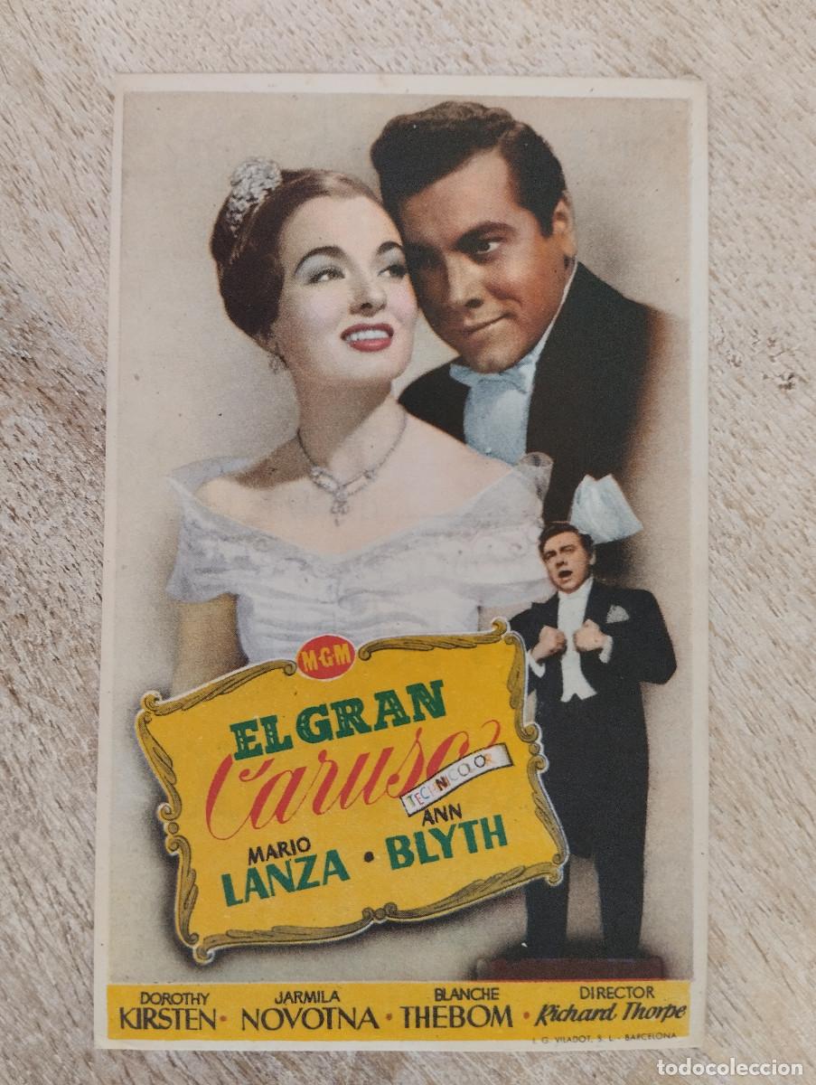 Flyers Publicitaires de Films Anciens: KST - PROGRAMA CINE EL GRAN CARUSO KURSAAL REUS TARRAGONA