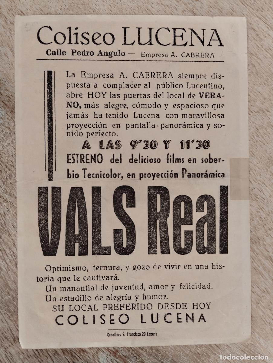 Cine: KST - PROGRAMA CINE VALS REAL COLISEO LUCENA - Foto 2