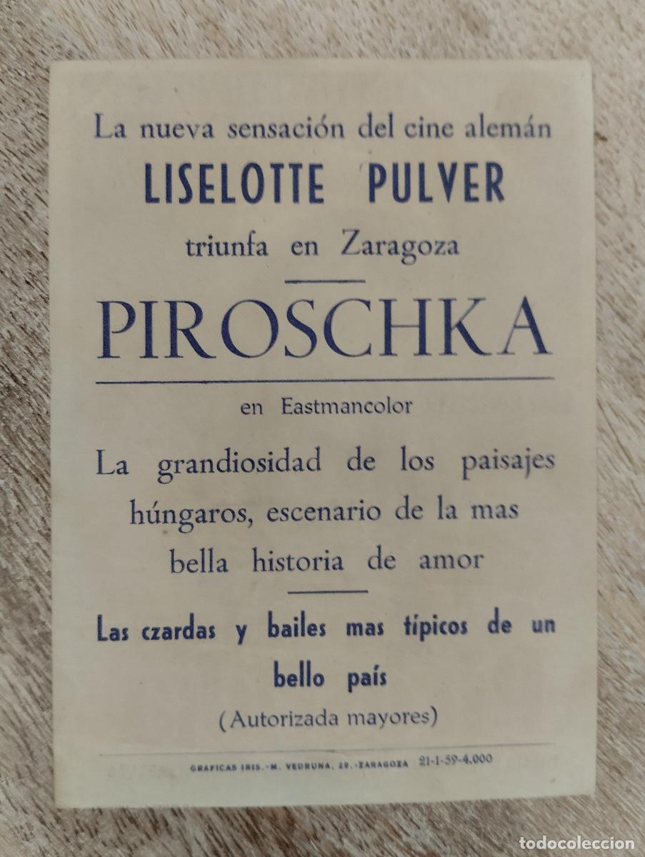 Cine: KST - PROGRAMA CINE PIROSCCHKA EN ZARAGOZA - Foto 2