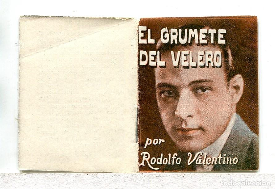 Cinema: EL GRUMETE DEL VELERO, con Rodolfo Valentino. 5 X 6,5 cms. NOVELILLA