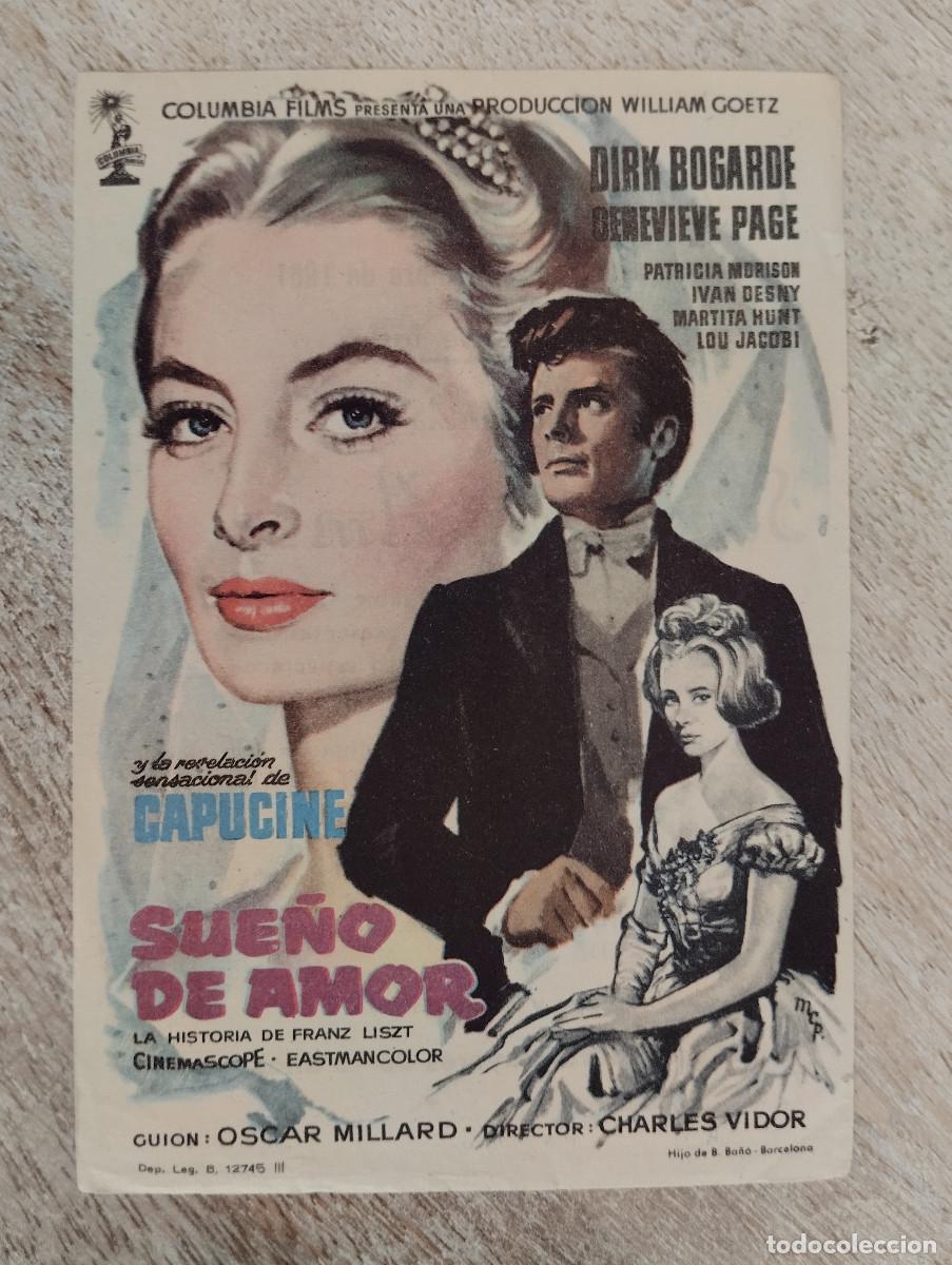 Flyers Publicitaires de Films Anciens: KST - PROGRAMA CINE SUE&Ntilde;O DE AMOR TEATRO CINE ALCAZABA MERIDA BADAJOZ