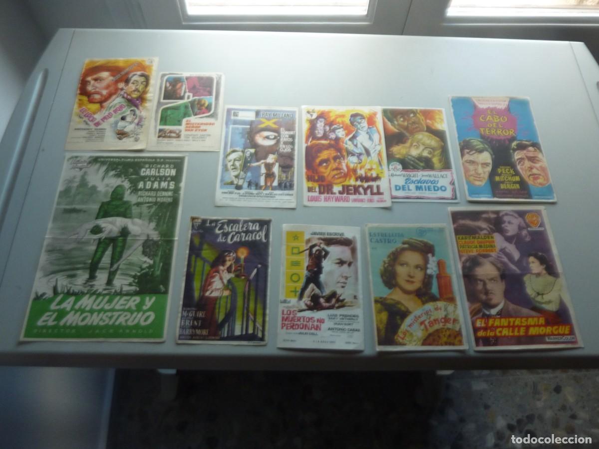 Cine: 70 PROGRAMAS DE CINE de TERROR, SUSPESE CIENCA FICCION ETC..CON PUBLICIDAD