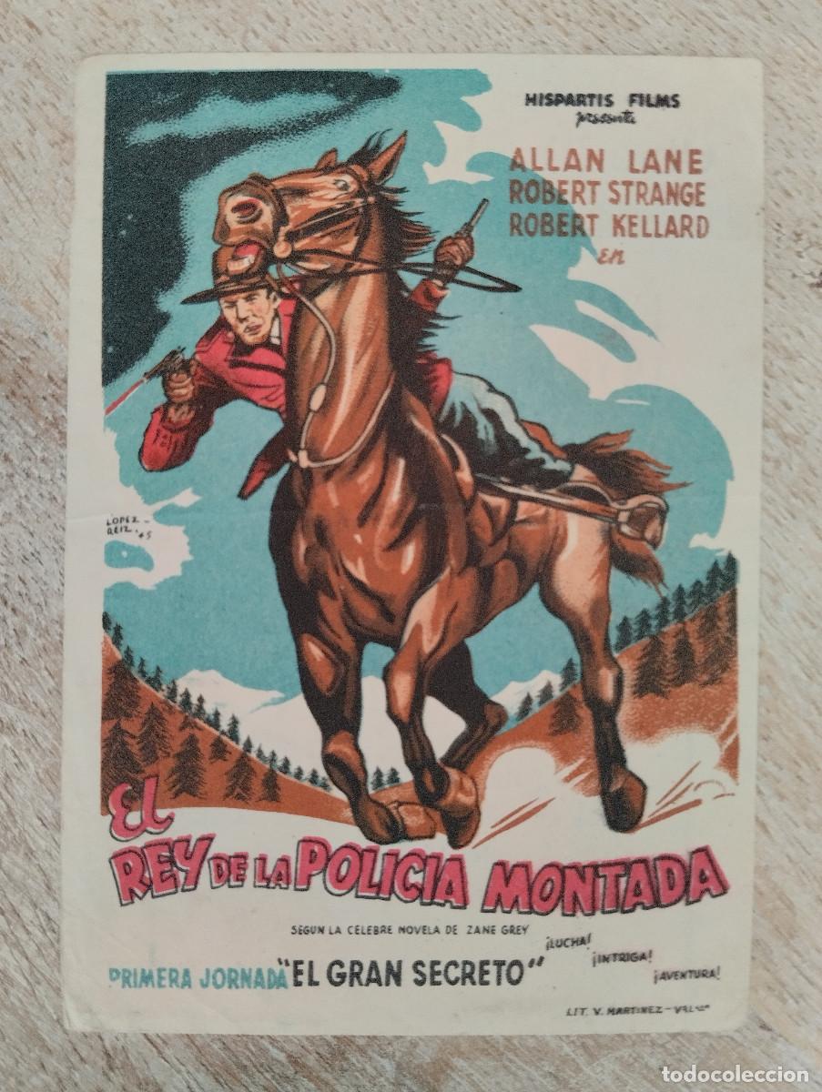 Flyers Publicitaires de Films Anciens: KST - PROGRAMA CINE EL REY DE LA POLICIA MONTADA CINE TAMBERLICK VIGO