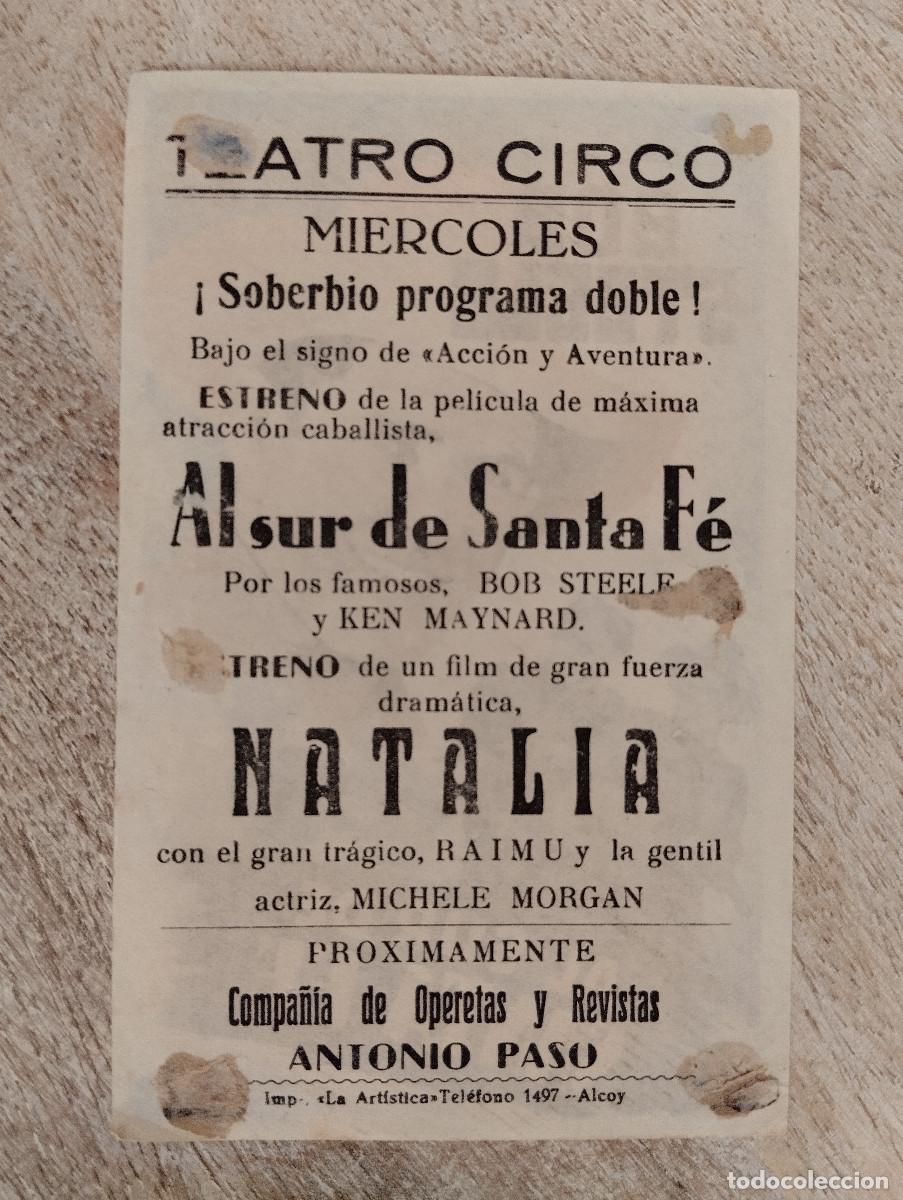 Cine: KST - PROGRAMA CINE AL SUR DE SANTA FE TEATRO CIRCO ALCOY - Foto 2
