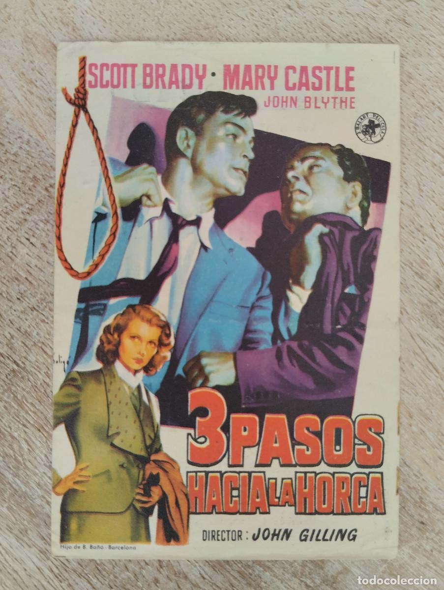 Flyers Publicitaires de Films Anciens: KST - PROGRAMA CINE 3 PASOS HACIA LA HORCA CINE DORADO ZARAGOZA