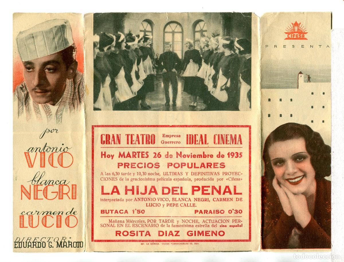 Cine: LA HIJA DEL PENAL, con Antonio Vico.