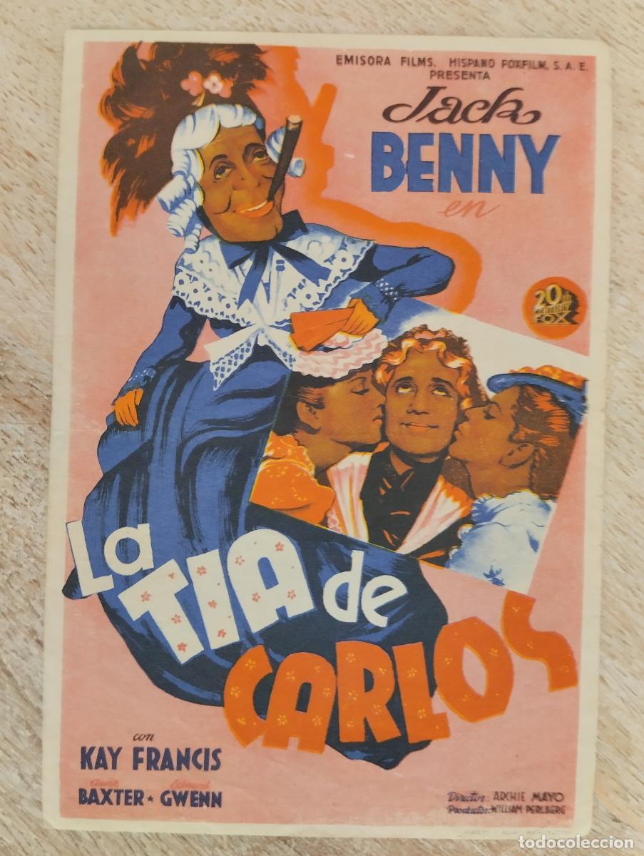 Flyers Publicitaires de Films Anciens: KST - PROGRAMA CINE LA TIA DE CARLOS CINEMA ACCI GUADIX