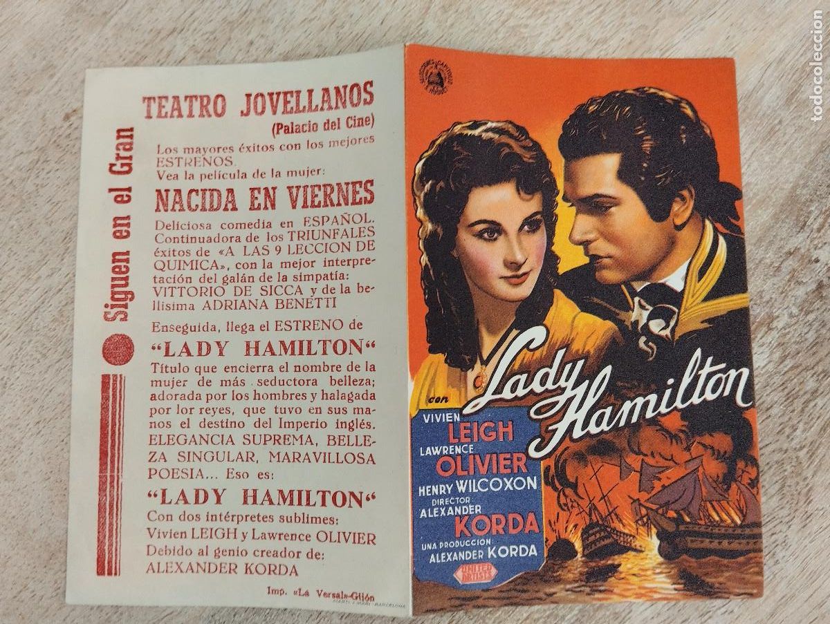 Cinema: KST - PROGRAMA CINE LADY HANILTON TEATRO JOVELLANOS GIJON