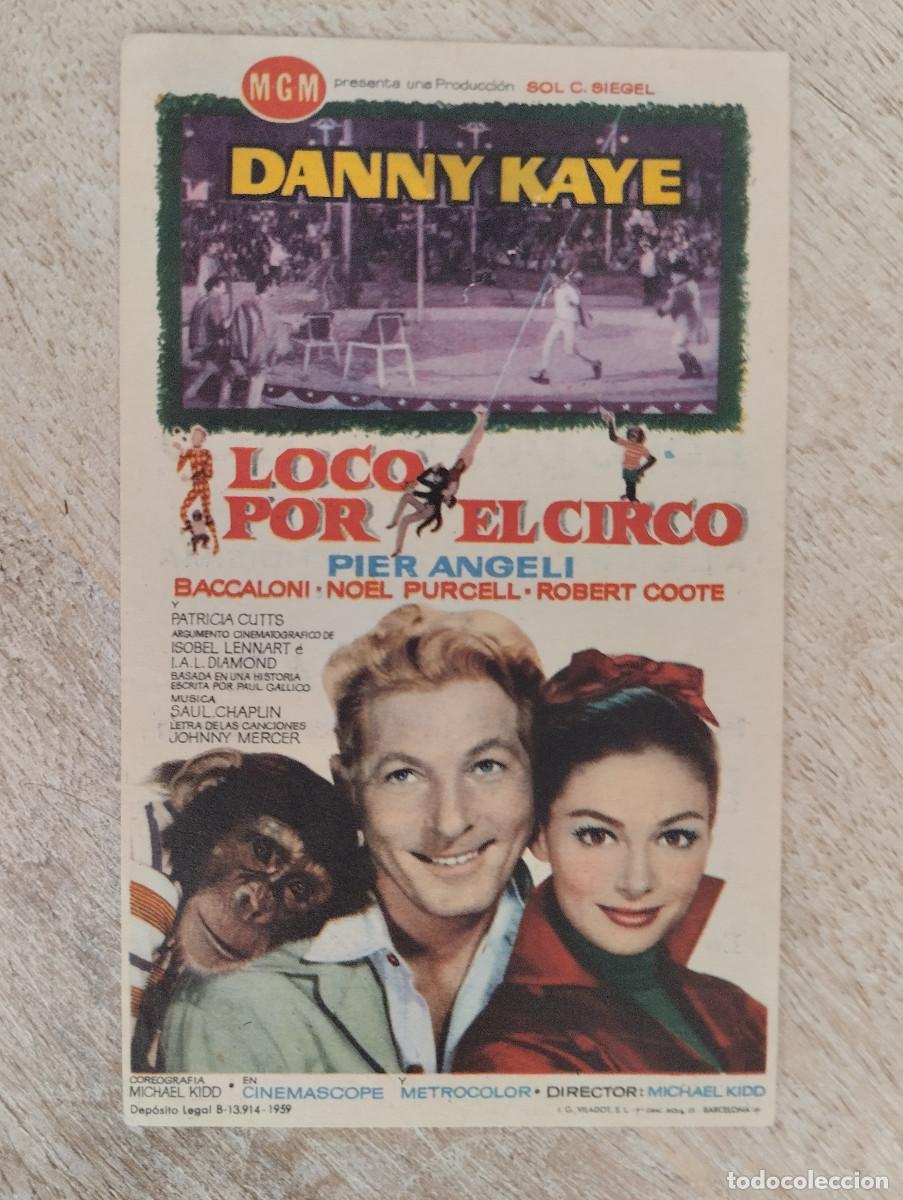 Folhetos de m&atilde;o de filmes antigos de cinema: KST - PROGRAMA CINE LOCO POR EL CIRCO CINE ALCAZAR ZAFRA BADAJOZ