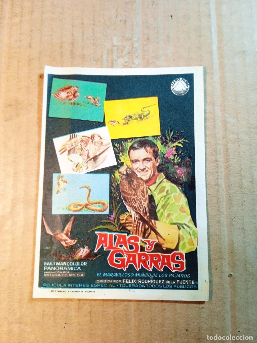  Flyers Publicitaires de films Anciens: FOLLETO DE MANO SIN PUBLICIDAD ALAS Y GARRAS