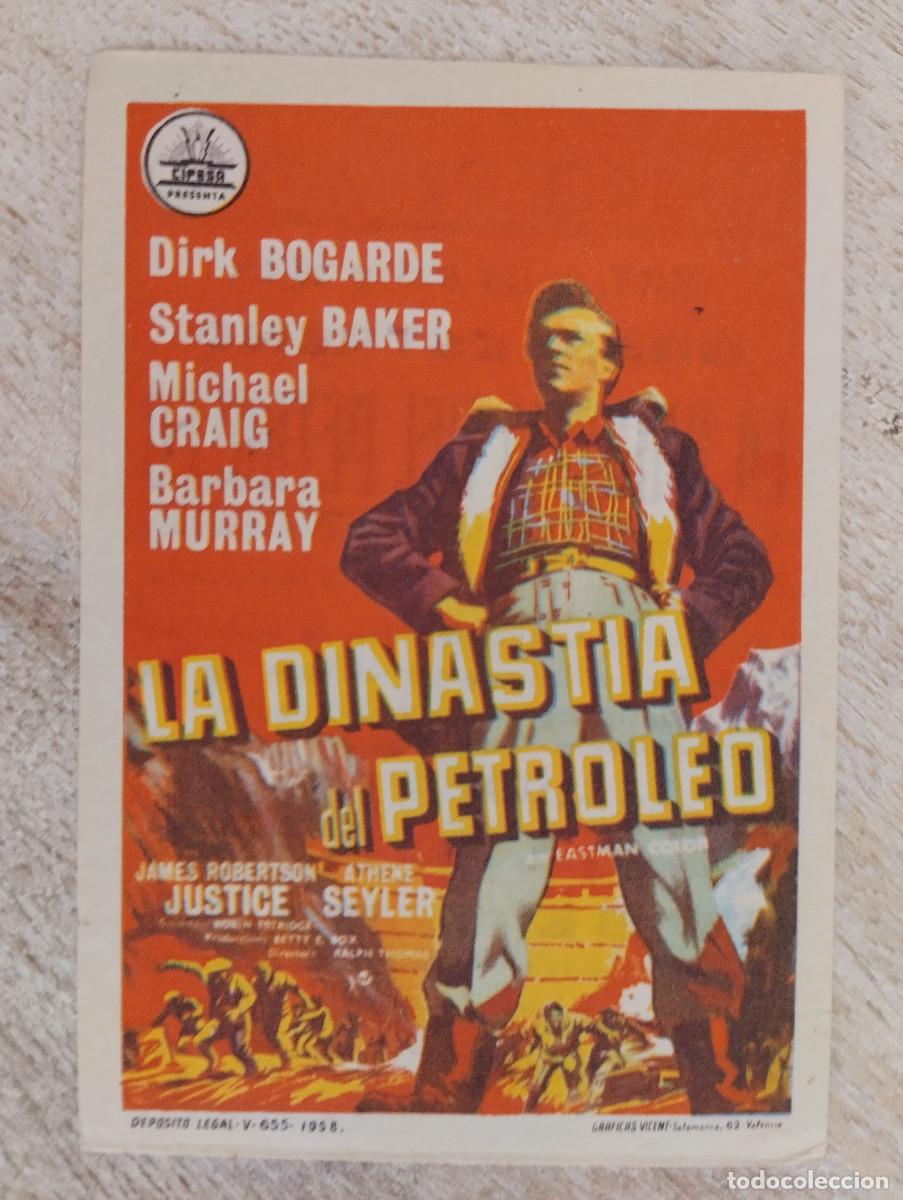 Flyers Publicitaires de Films Anciens: KST - PROGRAMA CINE LA DINASTIA DEL PETROLEO TEATRO PRIMITIVO BAEZA