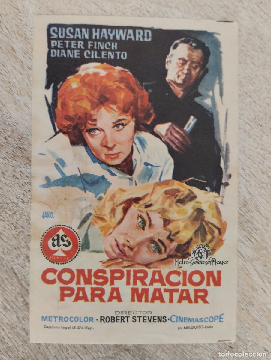 Folhetos de m&atilde;o de filmes antigos de cinema: KST - PROGRAMA CINE CONSPIRACION PARA MATAR TEATRO IDEAL UBEDA