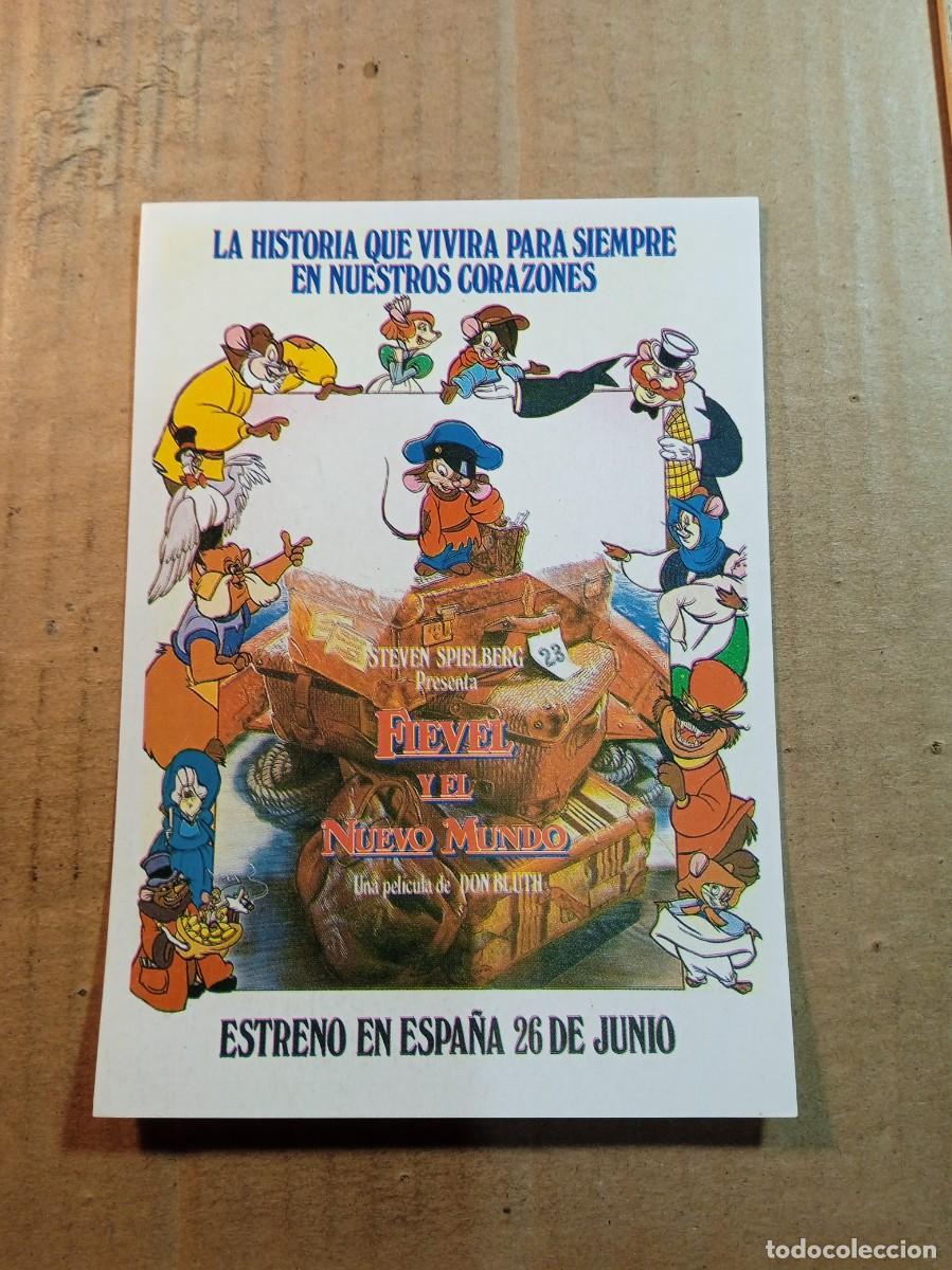 Cine: FOLLETO DE MANO SIN PUBLICIDAD FIEVEL Y EL NUEVO MUNDO