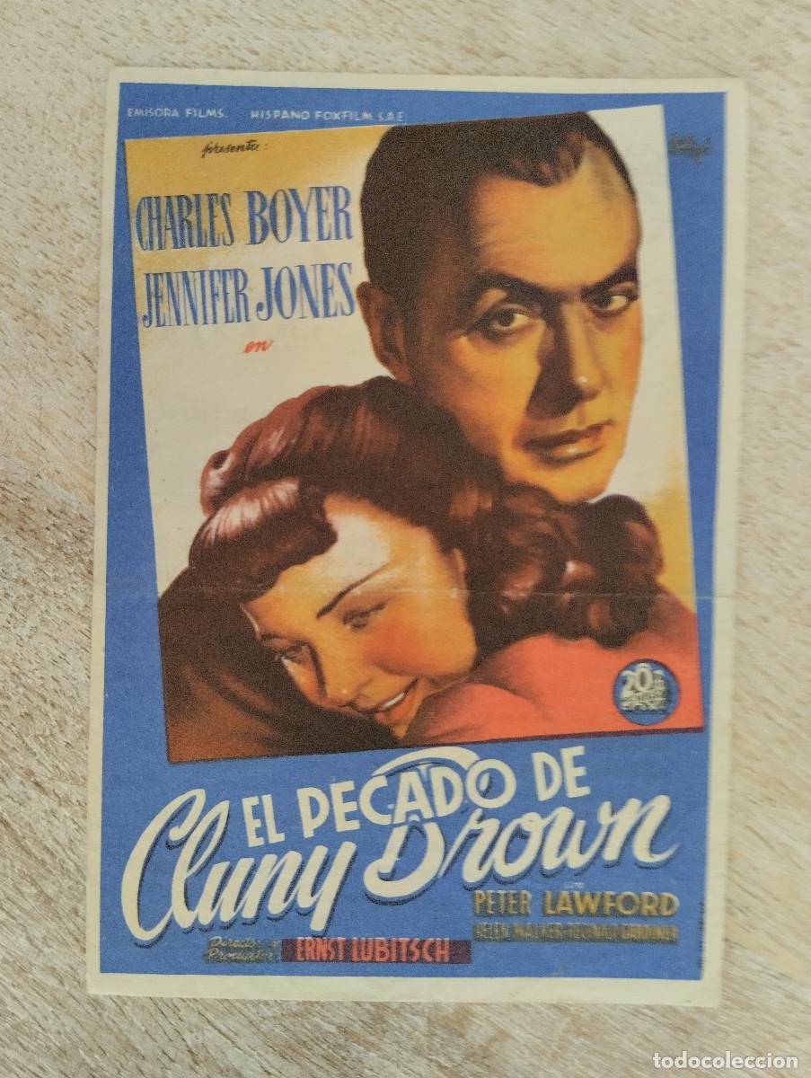 Cine: KST - PROGRAMA CINE EL PECADO DE CLUNY BROWN CINE AVENIDA FERROL - Foto 1