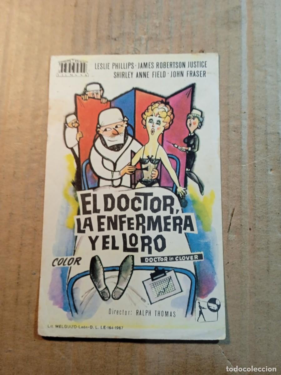 Cine: FOLLETO DE MANO SIN PUBLICIDAD EL DOCTOR LA ENFERMERA Y EL LORO