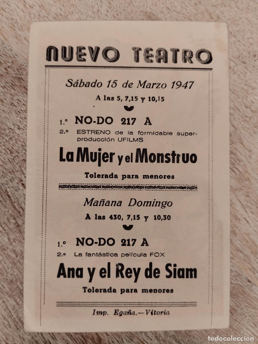 Cine: KST - PROGRAMA CINE LA MUJER Y EL MONSTRUO NUEVO TEATRO VITORIA - Foto 2