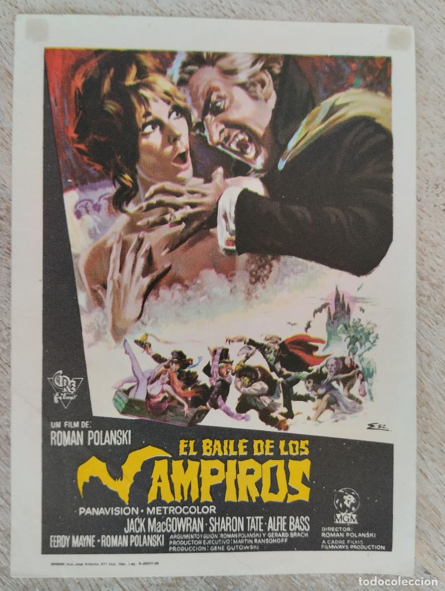 Folhetos de m&atilde;o de filmes antigos de cinema: KST - PROGRAMA CINE EL BAILE DE LOS VAMPIROS TEATRO CIRCO ALCOY