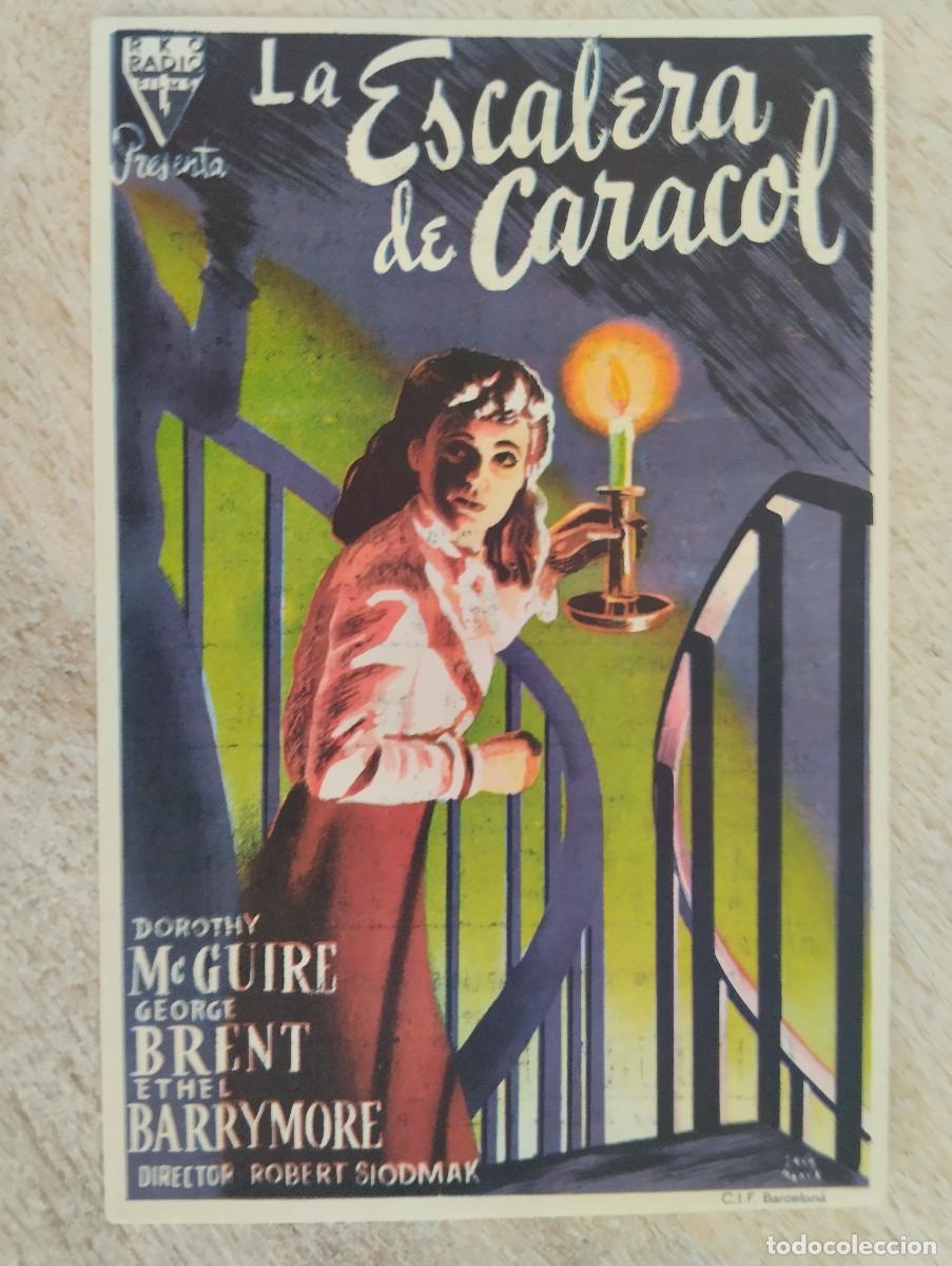 Flyers Publicitaires de Films Anciens: KST - PROGRAMA CINE LA ESCALERA DE CARACOL TEATRO LICEO BAEZA