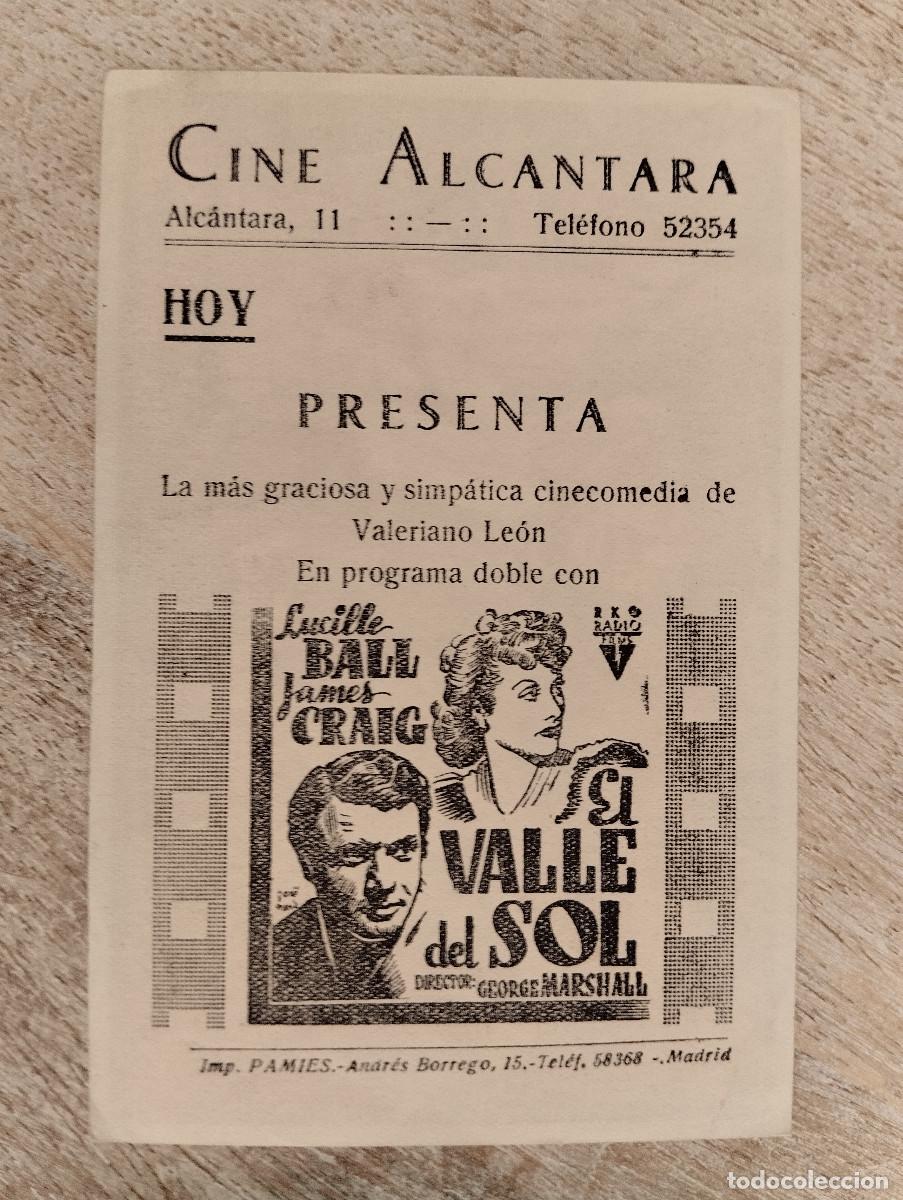 Cine: KST - PROGRAMA CINE A LOS PIES DE USTED CINE ALCANTARA MADRID - Foto 2