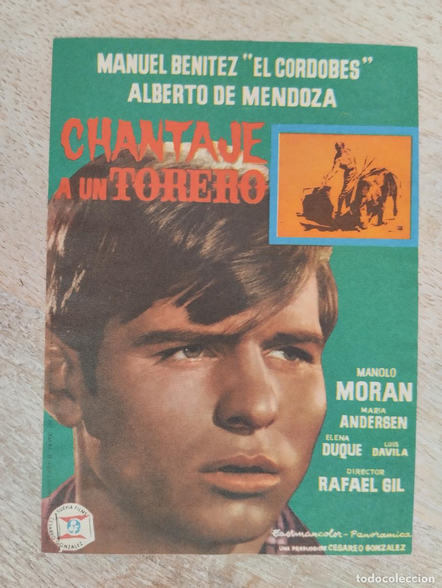 Flyers Publicitaires de Films Anciens: KST - PROGRAMA CINE CHANTAJE A UN TORERO EL CORDOBES